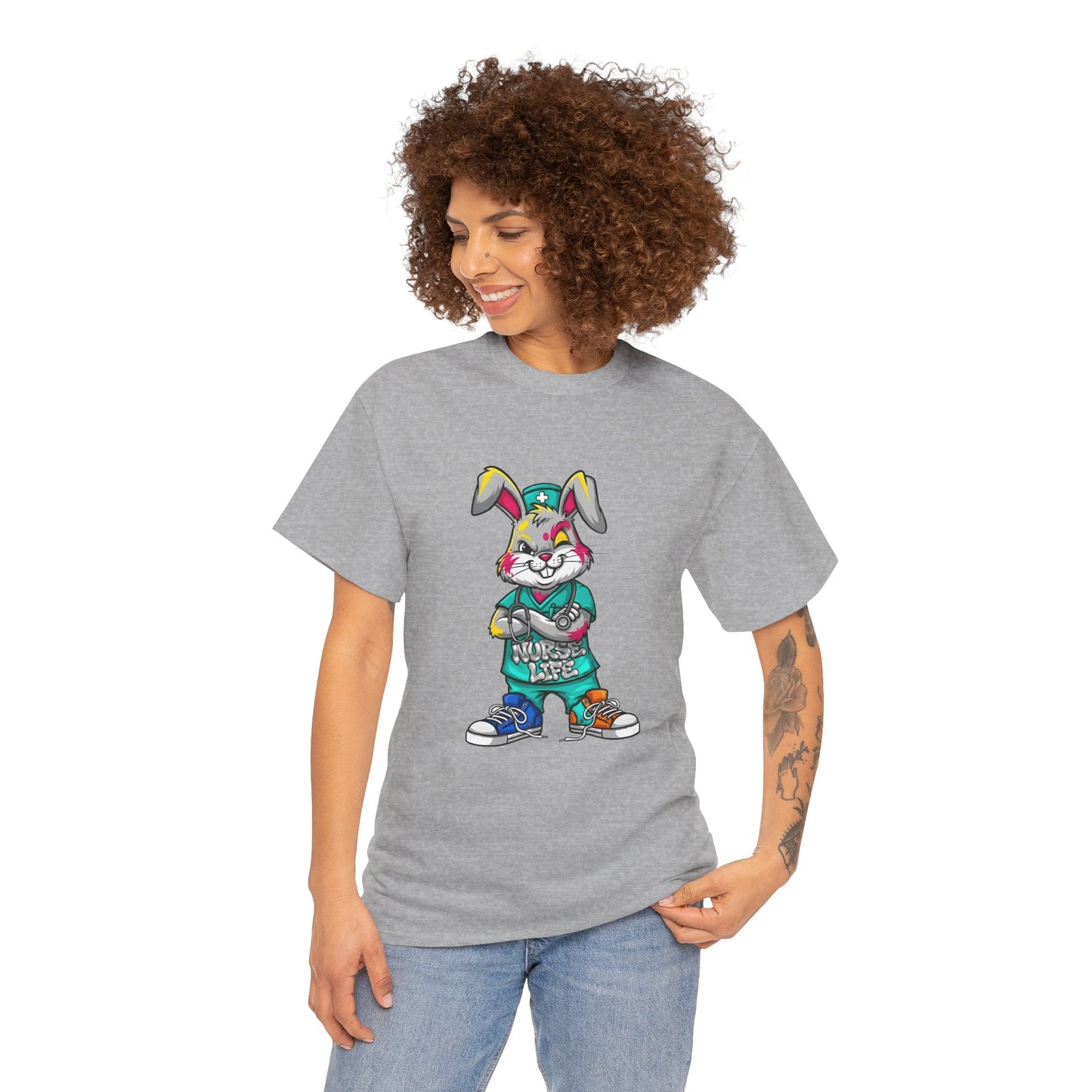 Easter Street Bunny T‑Shirt — Cool Graphic Bunny with "Always Be Kind" Tee