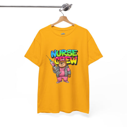 Nurse Crew T-Shirt — Cute Cartoon Nurse Bear Graphic Tee