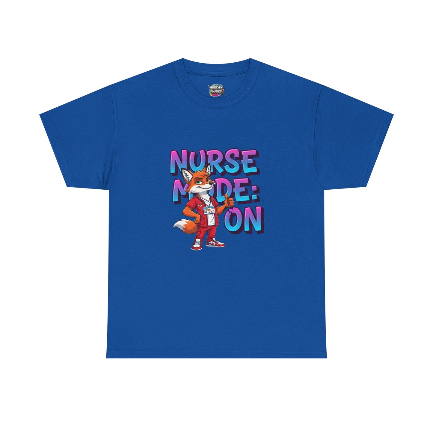 Nurse Mode On T‑Shirt — Cute Fox Nurse Graphic Tee for Nurses & Nursing Students