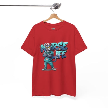 Unisex Nurse Life Graphic Tee — Cool Cartoon Nurse Design