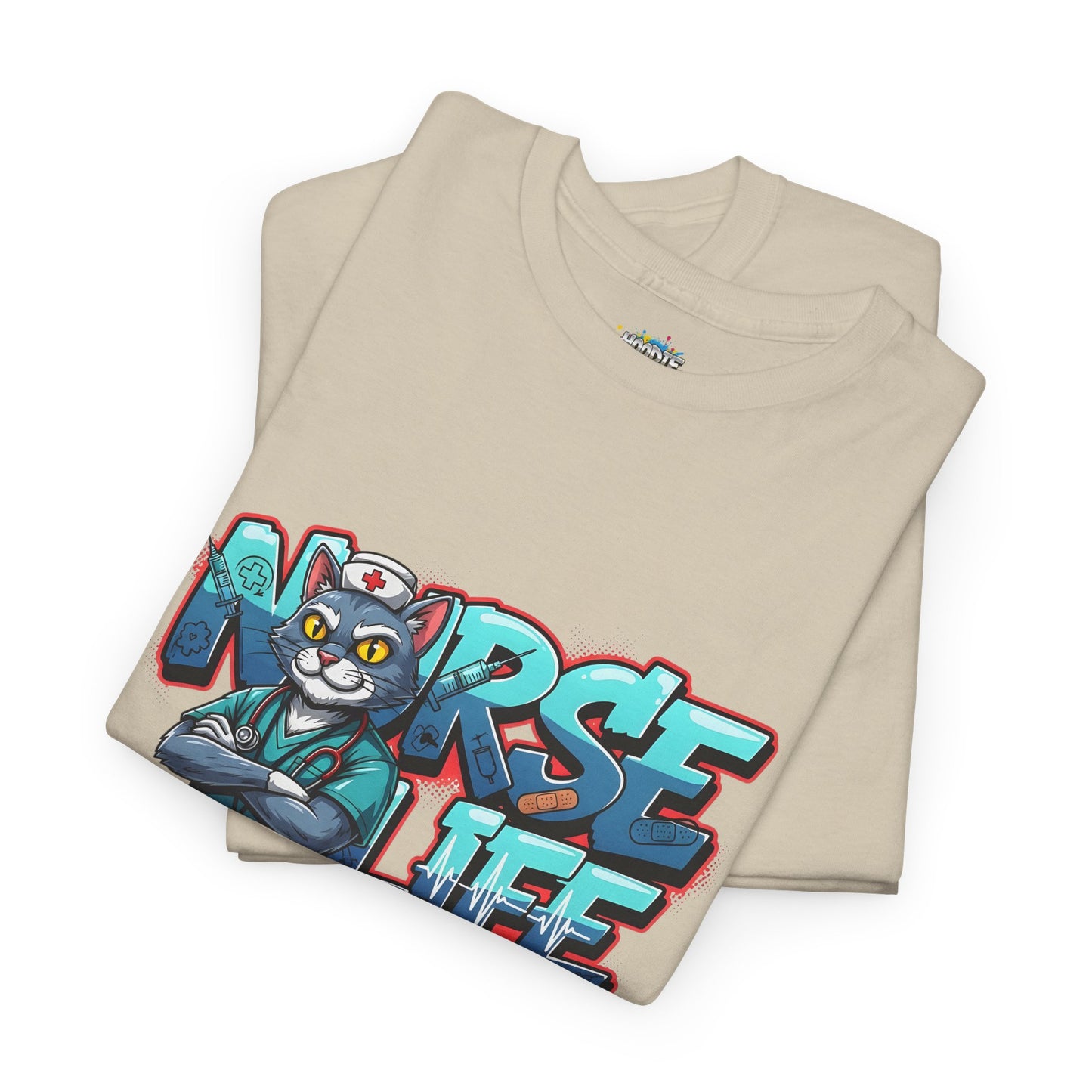 Unisex Nurse Life Graphic Tee — Cool Cartoon Nurse Design