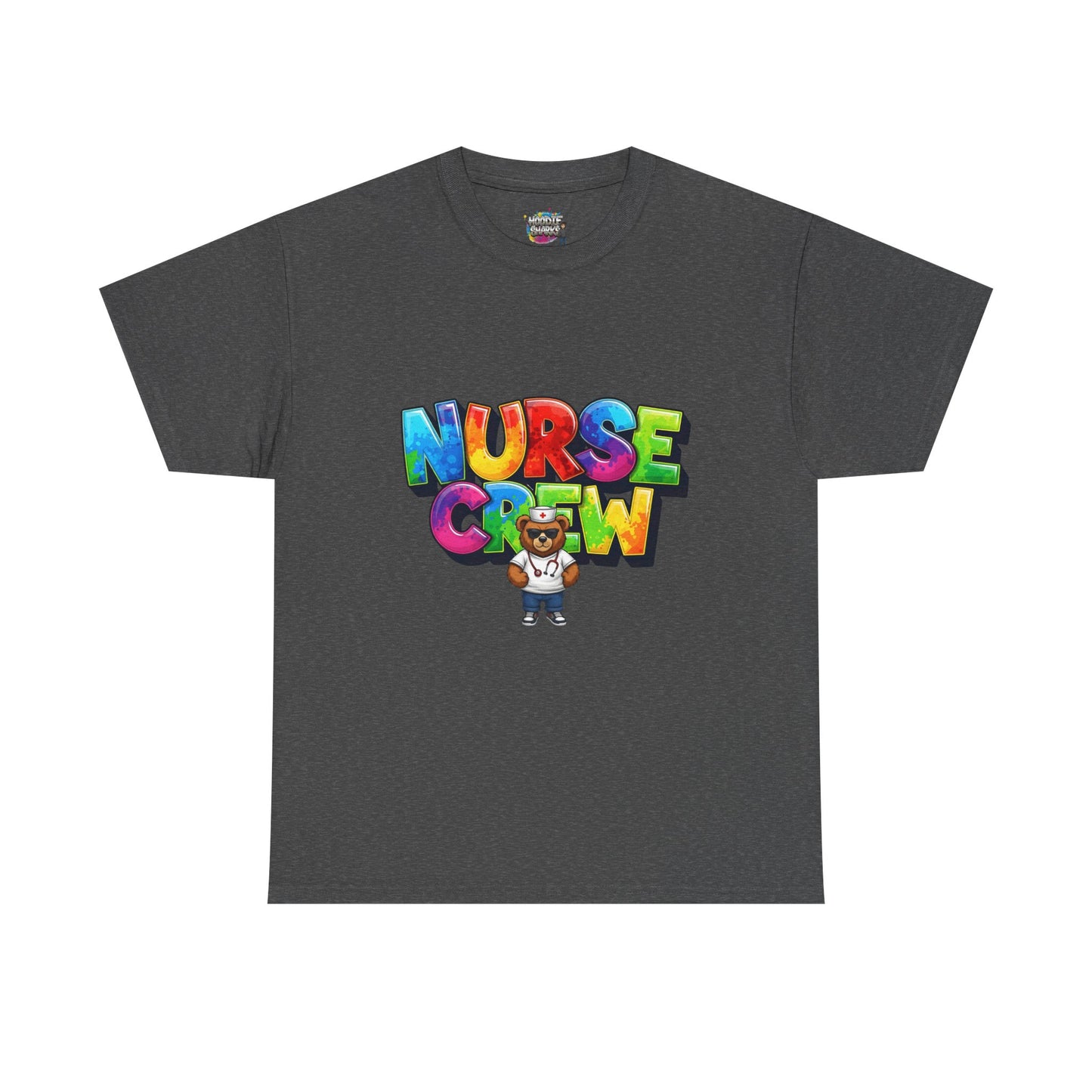 Nurse Crew Graphic Tee — Colorful Cartoon Nurse Appreciation Shirt