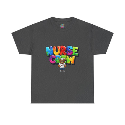 Nurse Crew Graphic Tee — Colorful Cartoon Nurse Appreciation Shirt
