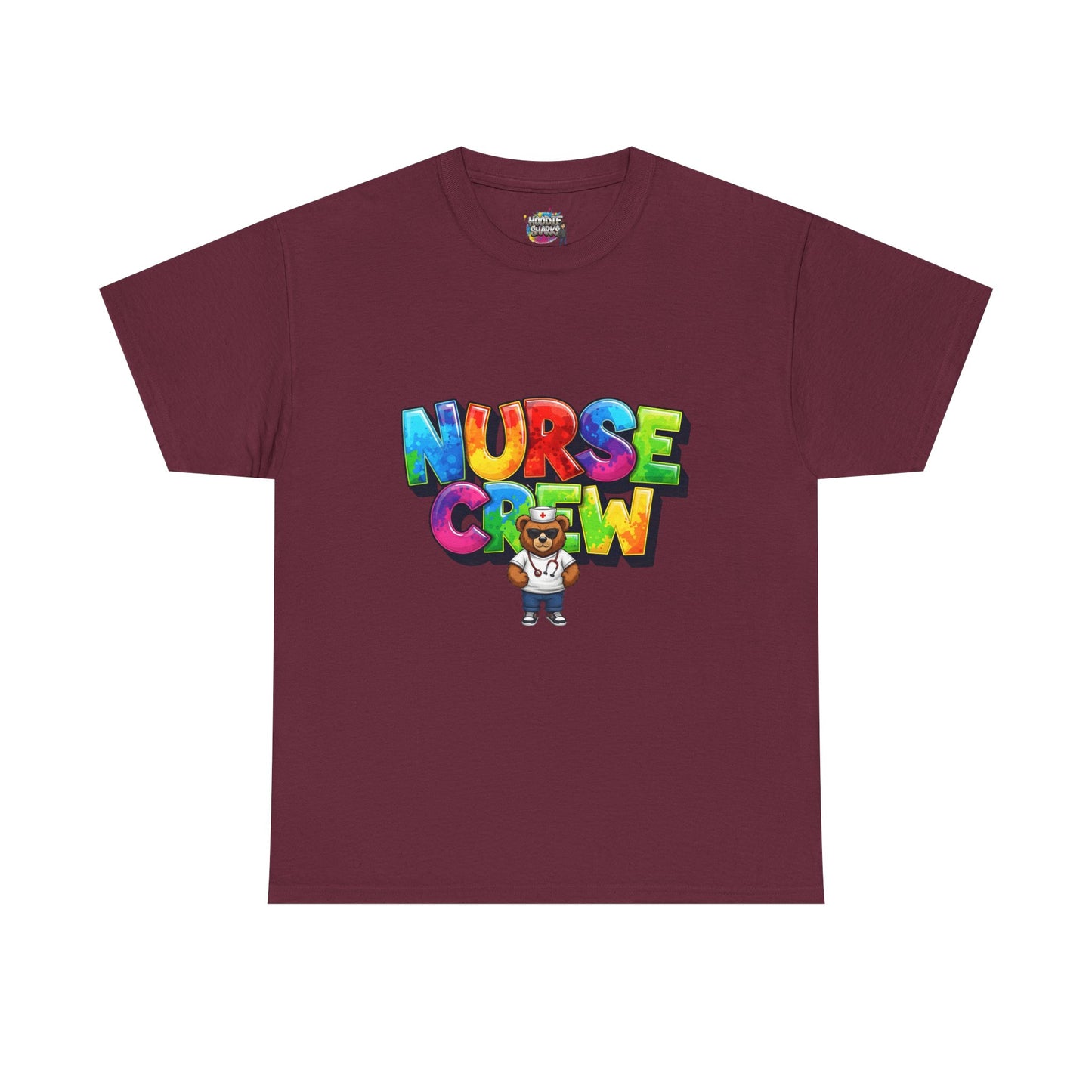 Nurse Crew Graphic Tee — Colorful Cartoon Nurse Appreciation Shirt