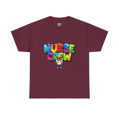 Nurse Crew Graphic Tee — Colorful Cartoon Nurse Appreciation Shirt