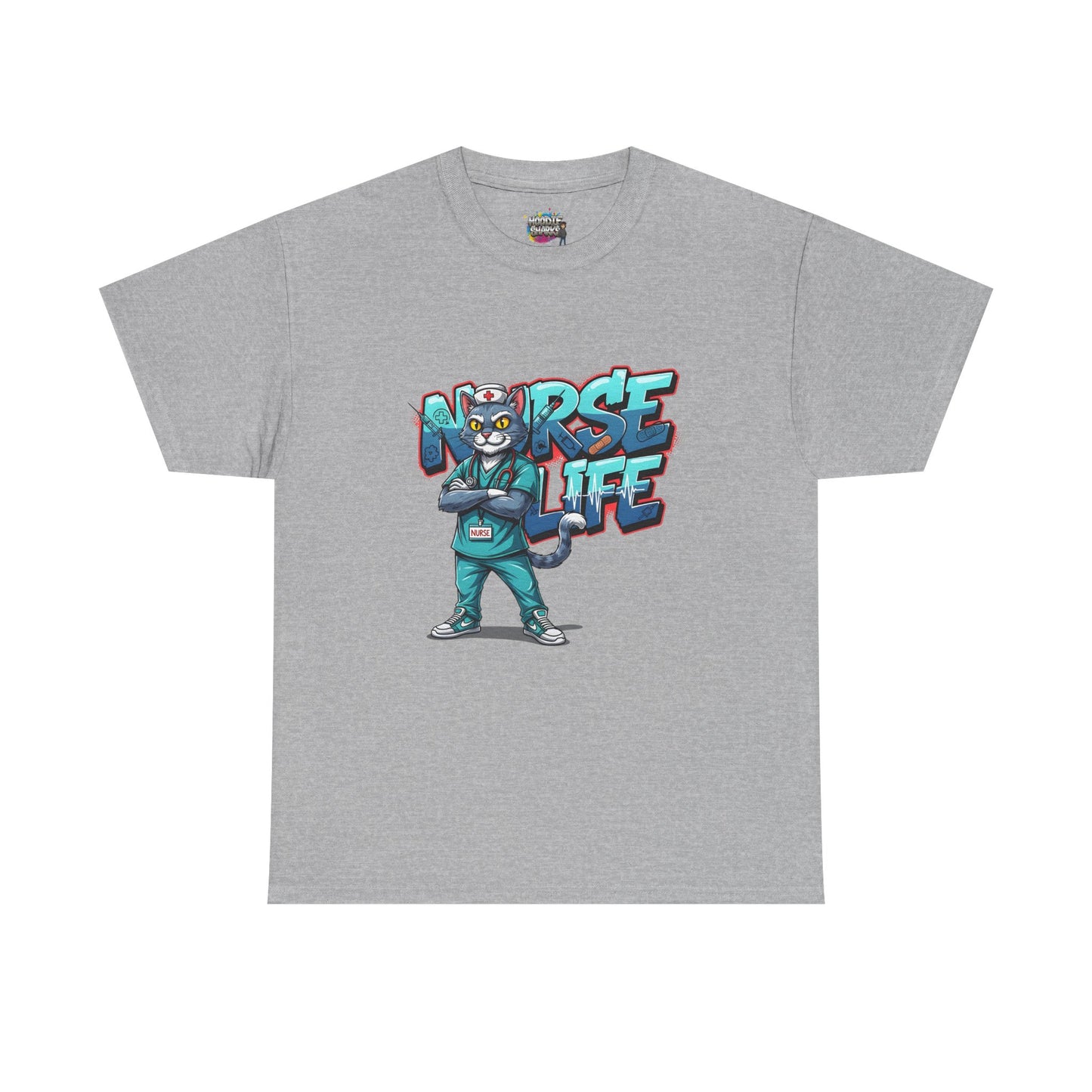 Unisex Nurse Life Graphic Tee — Cool Cartoon Nurse Design