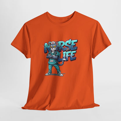 Unisex Nurse Life Graphic Tee — Cool Cartoon Nurse Design