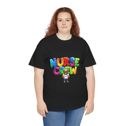 Nurse Crew Graphic Tee — Colorful Cartoon Nurse Appreciation Shirt