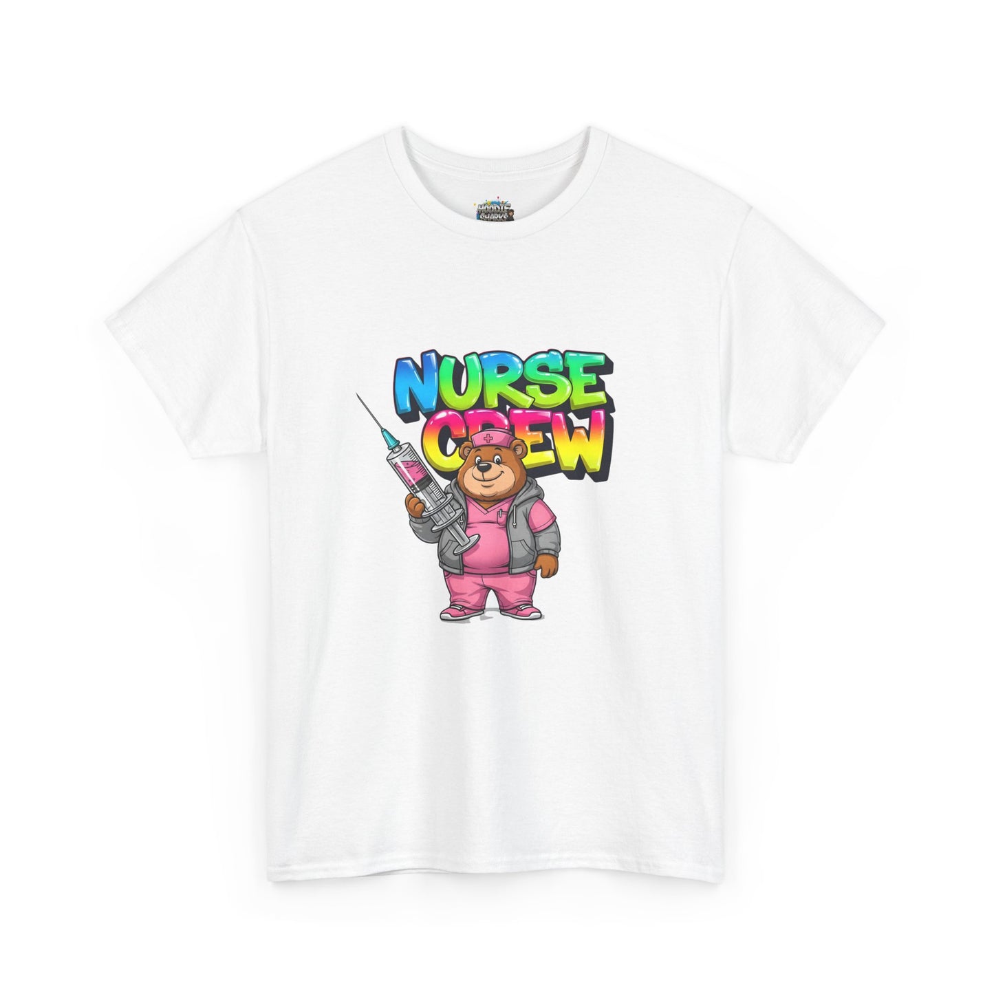 Nurse Crew T-Shirt — Cute Cartoon Nurse Bear Graphic Tee