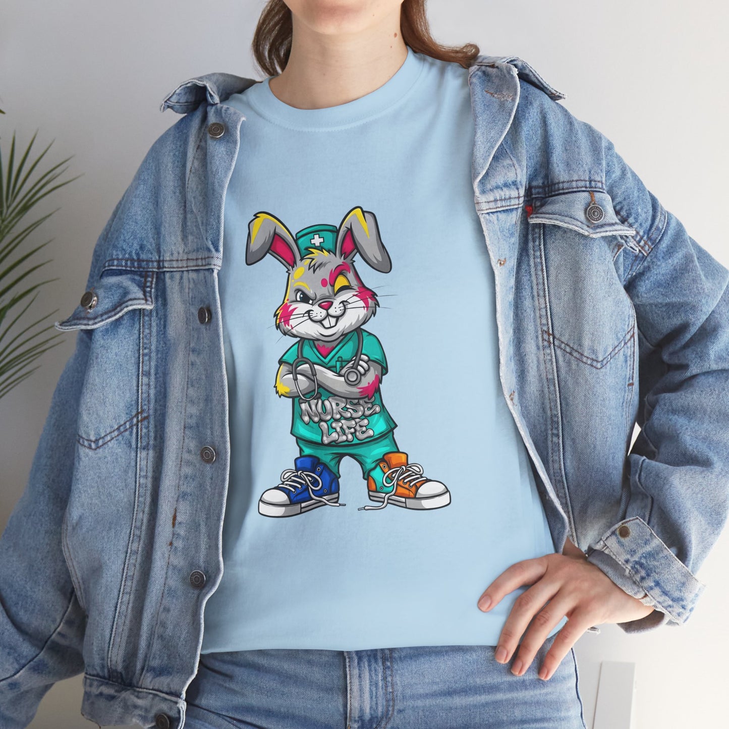Easter Street Bunny T‑Shirt — Cool Graphic Bunny with "Always Be Kind" Tee