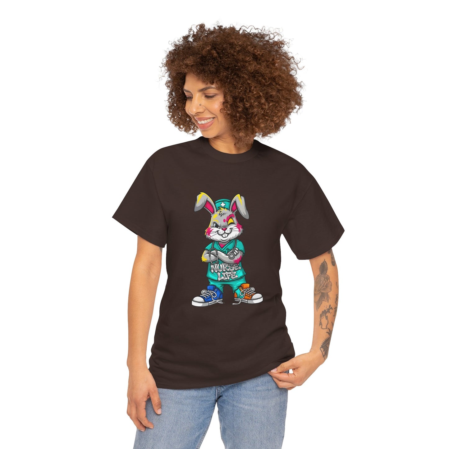 Easter Street Bunny T‑Shirt — Cool Graphic Bunny with "Always Be Kind" Tee
