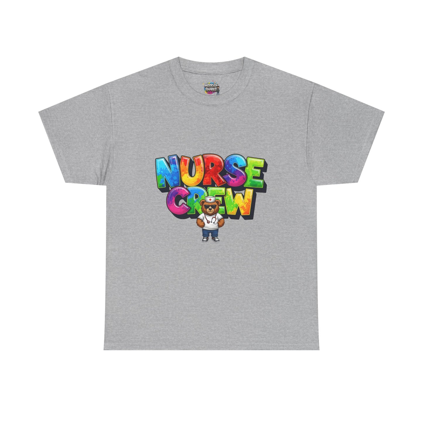 Nurse Crew Graphic Tee — Colorful Cartoon Nurse Appreciation Shirt