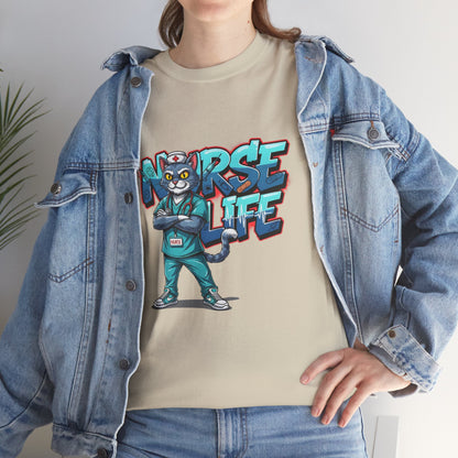 Unisex Nurse Life Graphic Tee — Cool Cartoon Nurse Design