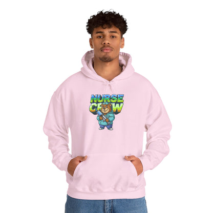 Unisex Nurse Crew Hoodie — Cute Bear Nurse Graphic Pullover