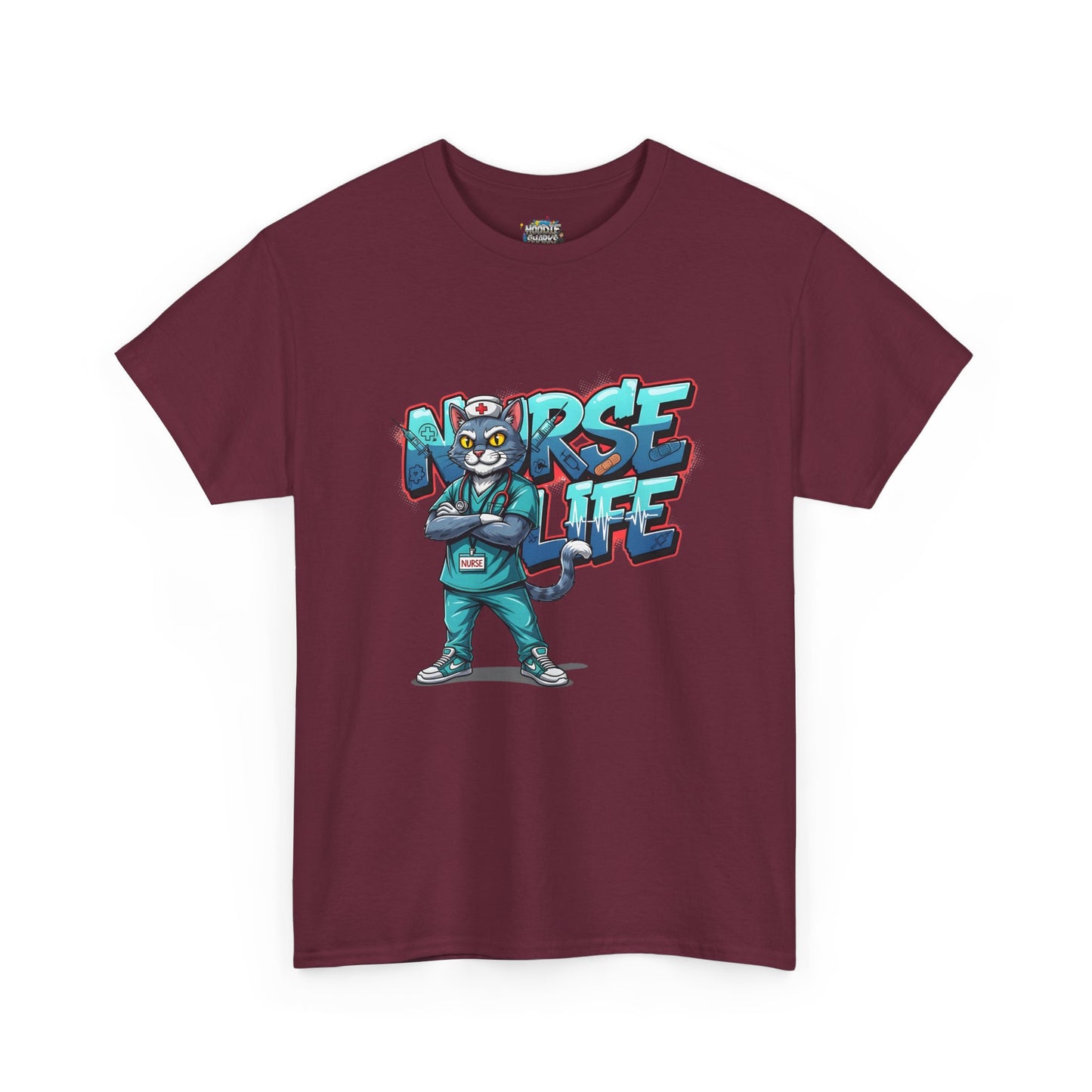 Unisex Nurse Life Graphic Tee — Cool Cartoon Nurse Design