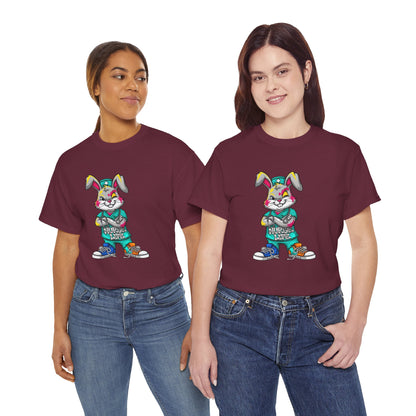 Easter Street Bunny T‑Shirt — Cool Graphic Bunny with "Always Be Kind" Tee