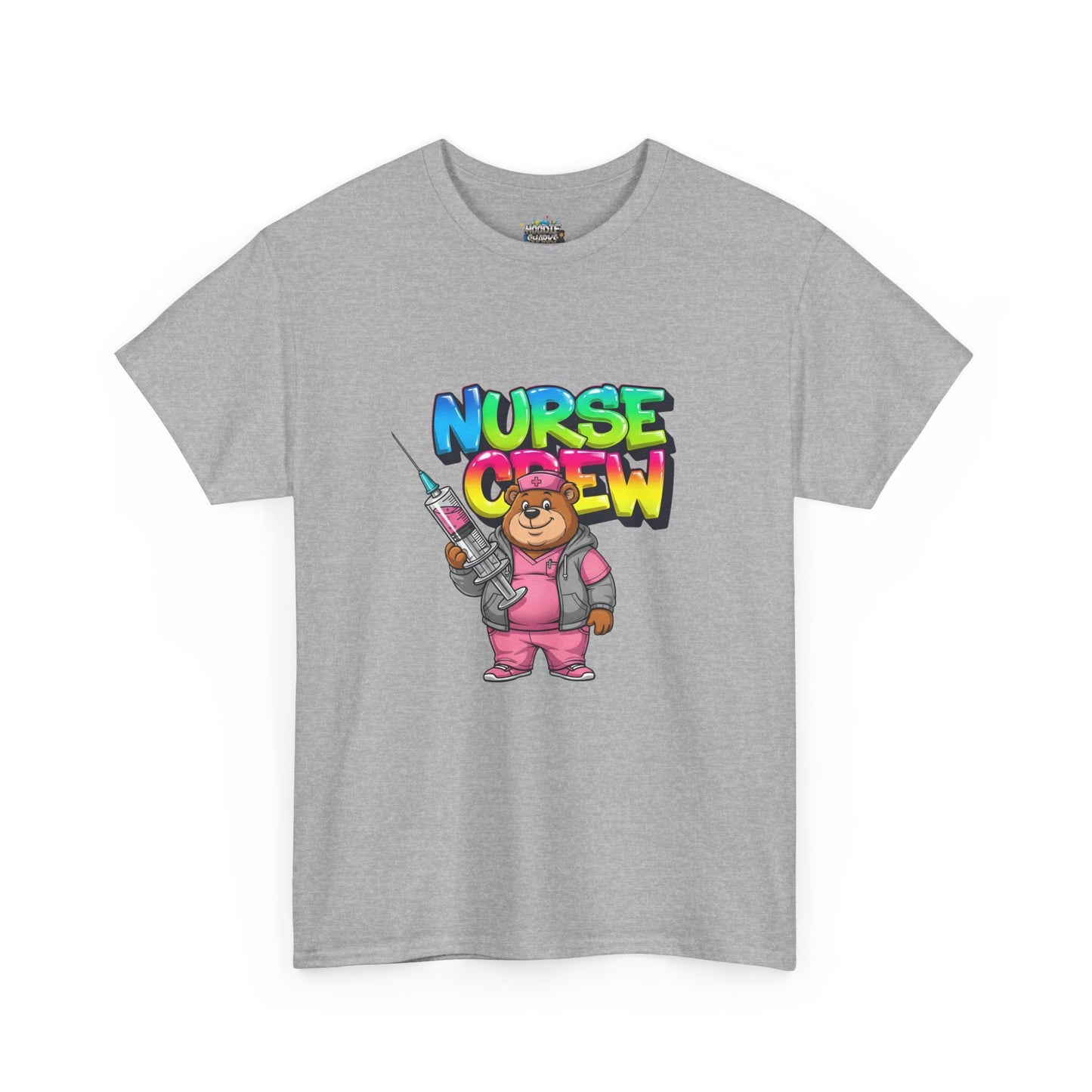 Nurse Crew T-Shirt — Cute Cartoon Nurse Bear Graphic Tee