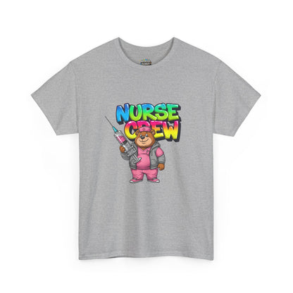 Nurse Crew T-Shirt — Cute Cartoon Nurse Bear Graphic Tee