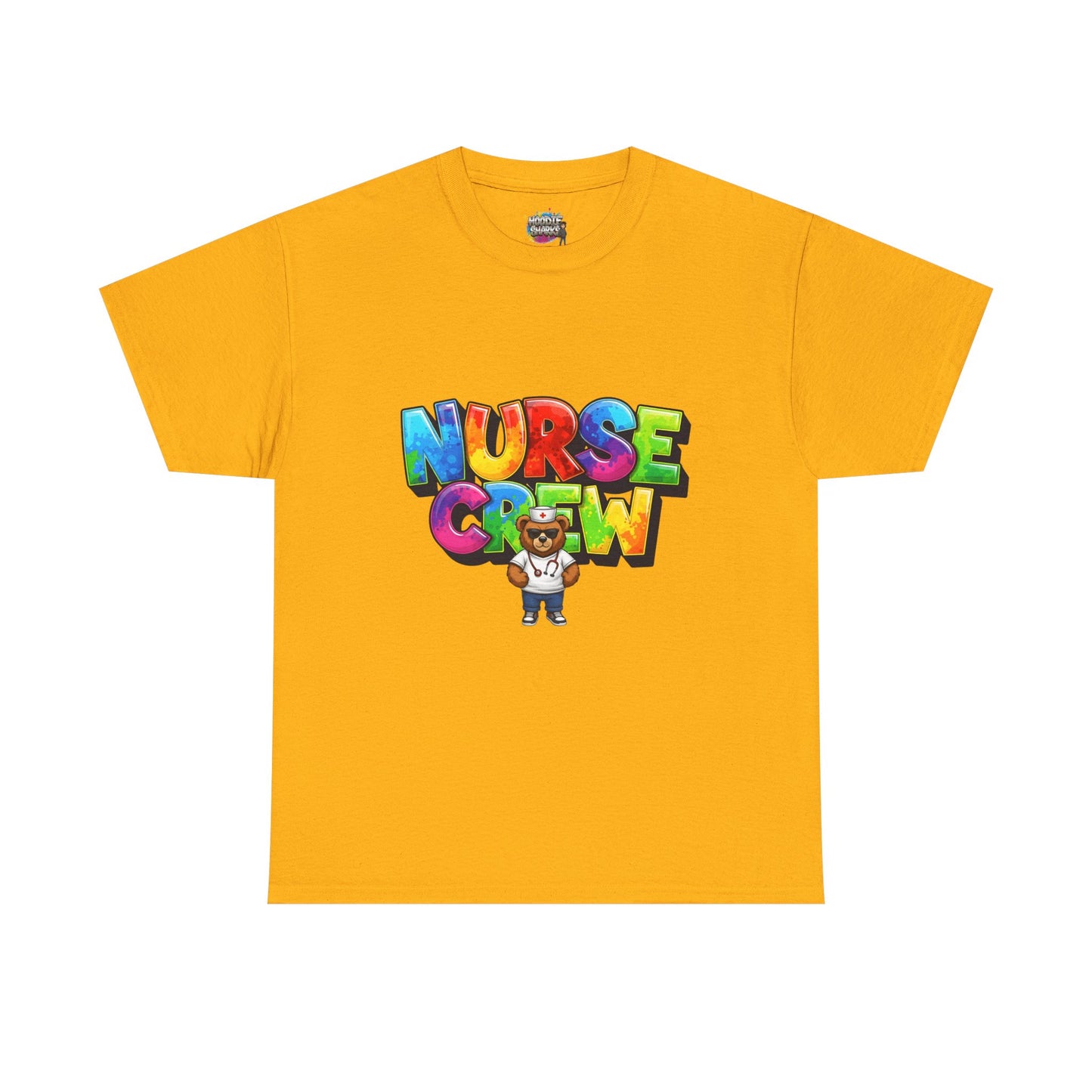 Nurse Crew Graphic Tee — Colorful Cartoon Nurse Appreciation Shirt