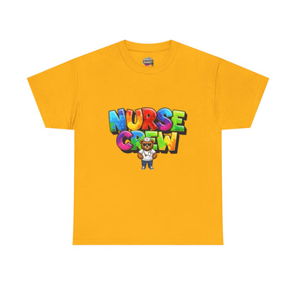 Nurse Crew Graphic Tee — Colorful Cartoon Nurse Appreciation Shirt