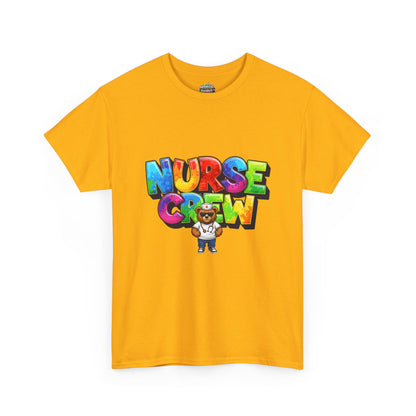 Nurse Crew Graphic Tee — Colorful Cartoon Nurse Appreciation Shirt
