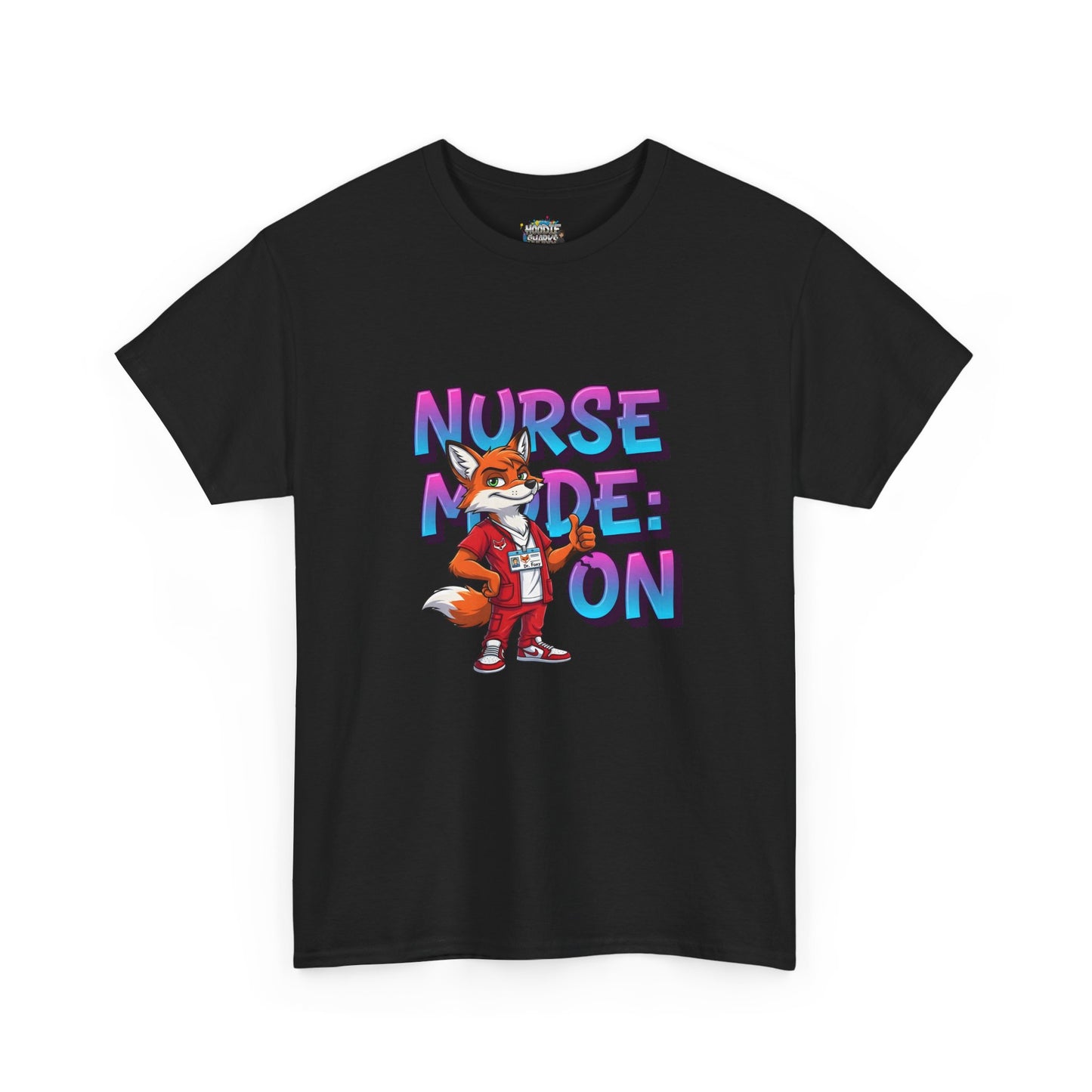 Nurse Mode On T‑Shirt — Cute Fox Nurse Graphic Tee for Nurses & Nursing Students