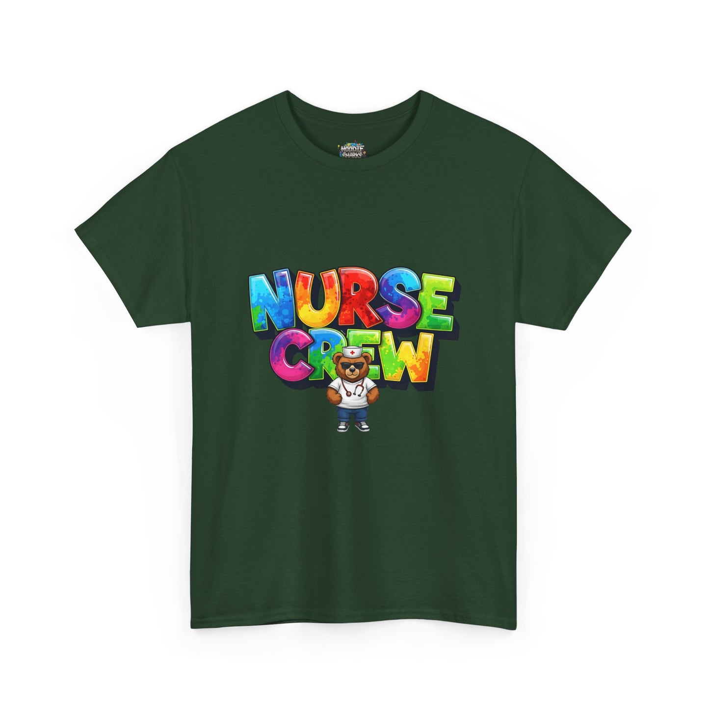 Nurse Crew Graphic Tee — Colorful Cartoon Nurse Appreciation Shirt