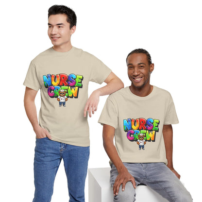 Nurse Crew Graphic Tee — Colorful Cartoon Nurse Appreciation Shirt