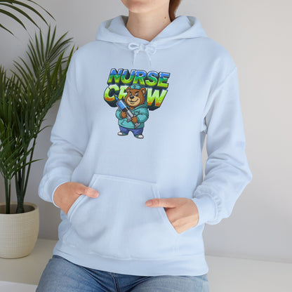 Unisex Nurse Crew Hoodie — Cute Bear Nurse Graphic Pullover