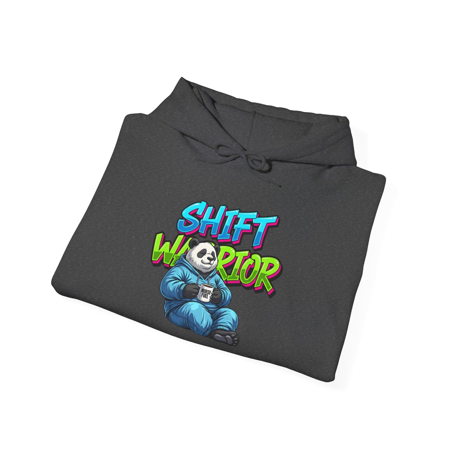 Unisex Shift Warrior Nurse Hoodie — Cute Sleeping Panda Crew