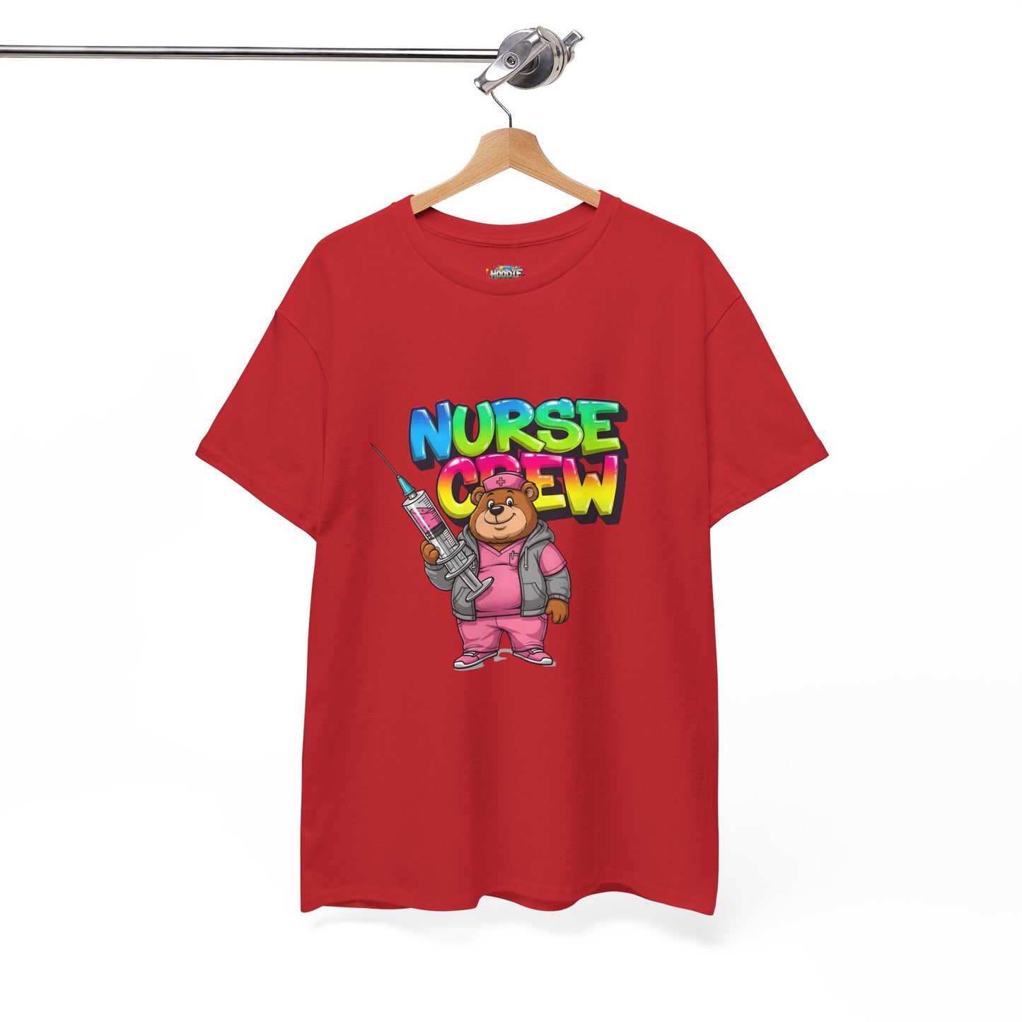 Nurse Crew T-Shirt — Cute Cartoon Nurse Bear Graphic Tee