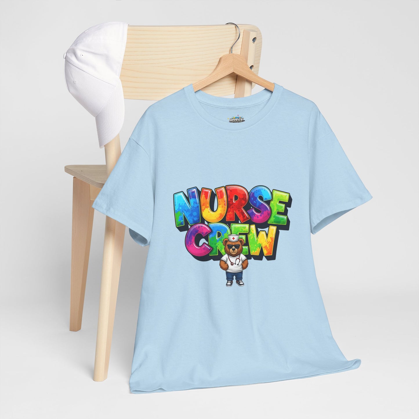 Nurse Crew Graphic Tee — Colorful Cartoon Nurse Appreciation Shirt