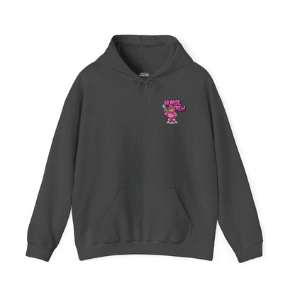 Nurse Crew Hoodie — Cute Teddy Nurse with Syringe Graphic