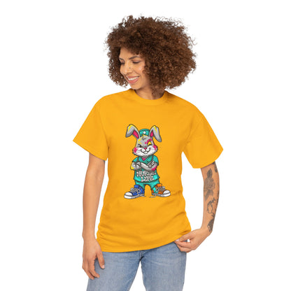 Easter Street Bunny T‑Shirt — Cool Graphic Bunny with "Always Be Kind" Tee