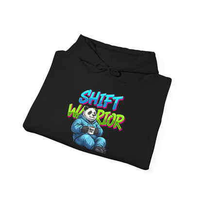 Unisex Shift Warrior Nurse Hoodie — Cute Sleeping Panda Crew