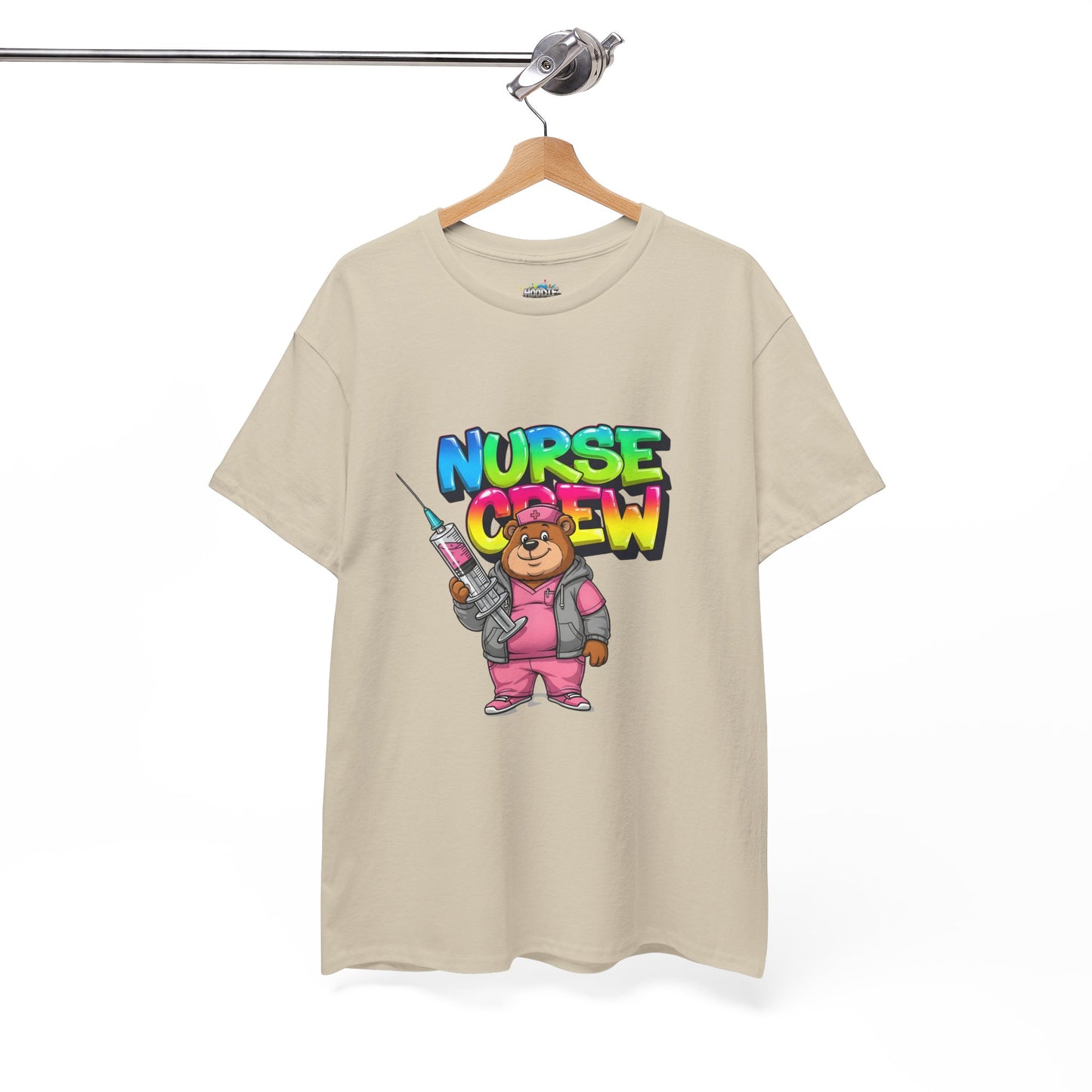 Nurse Crew T-Shirt — Cute Cartoon Nurse Bear Graphic Tee