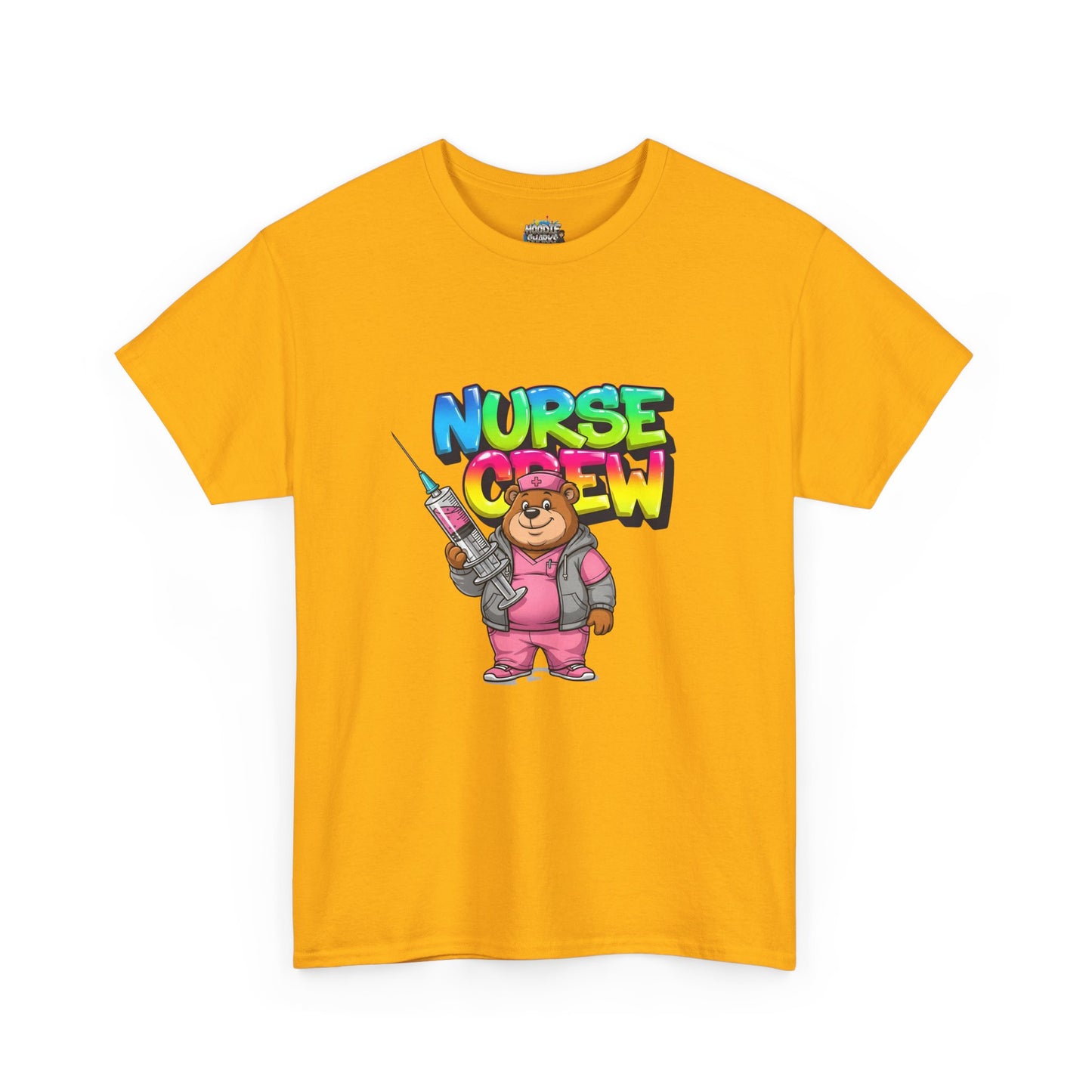 Nurse Crew T-Shirt — Cute Cartoon Nurse Bear Graphic Tee