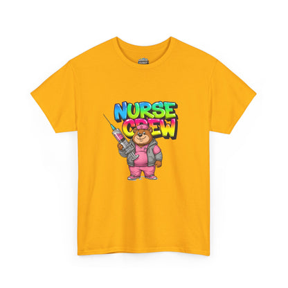 Nurse Crew T-Shirt — Cute Cartoon Nurse Bear Graphic Tee