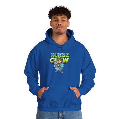 Unisex Nurse Crew Hoodie — Cute Bear Nurse Graphic Pullover