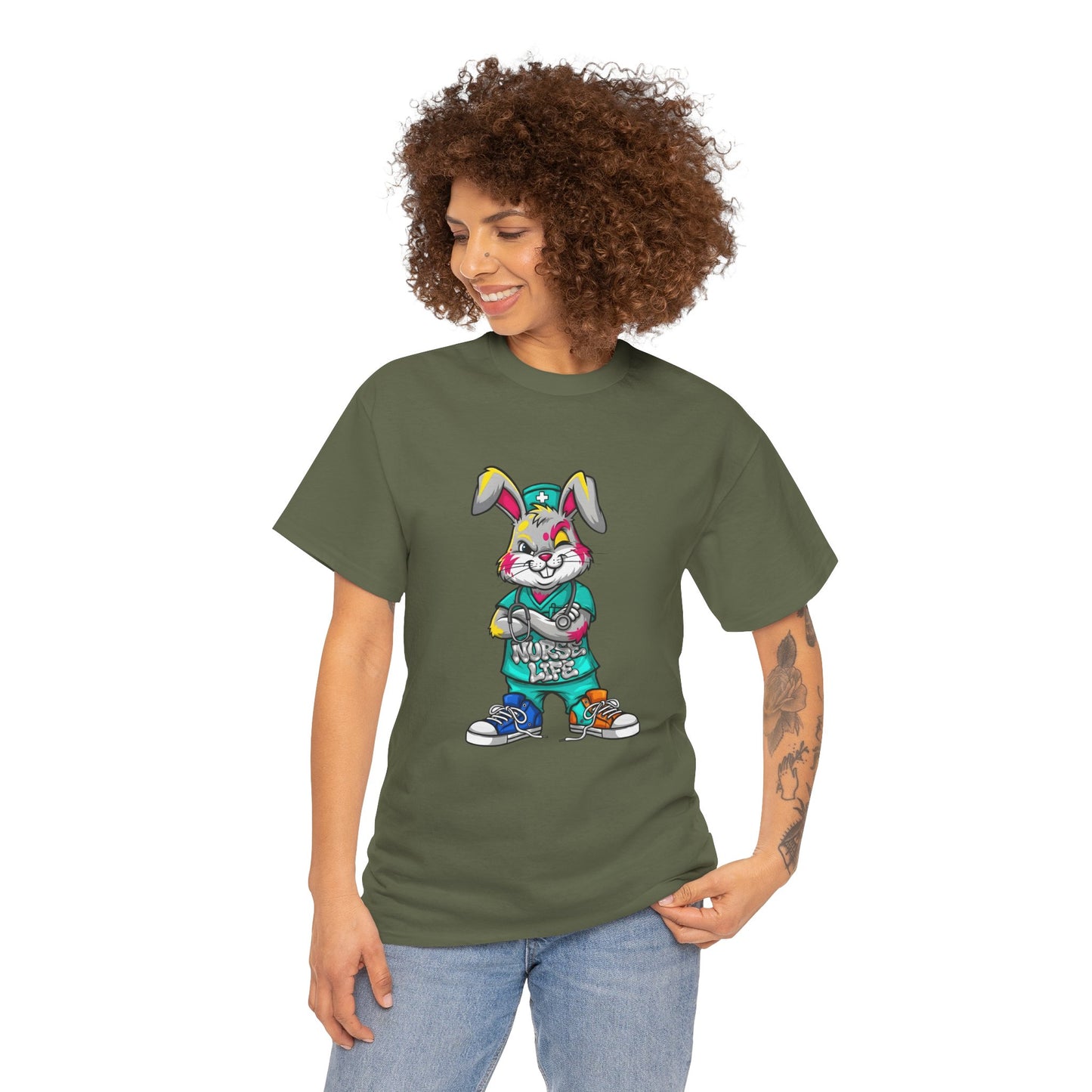 Easter Street Bunny T‑Shirt — Cool Graphic Bunny with "Always Be Kind" Tee