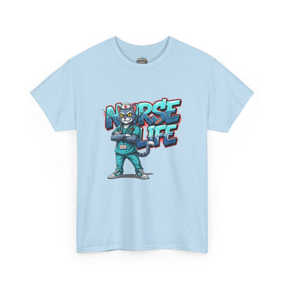 Unisex Nurse Life Graphic Tee — Cool Cartoon Nurse Design