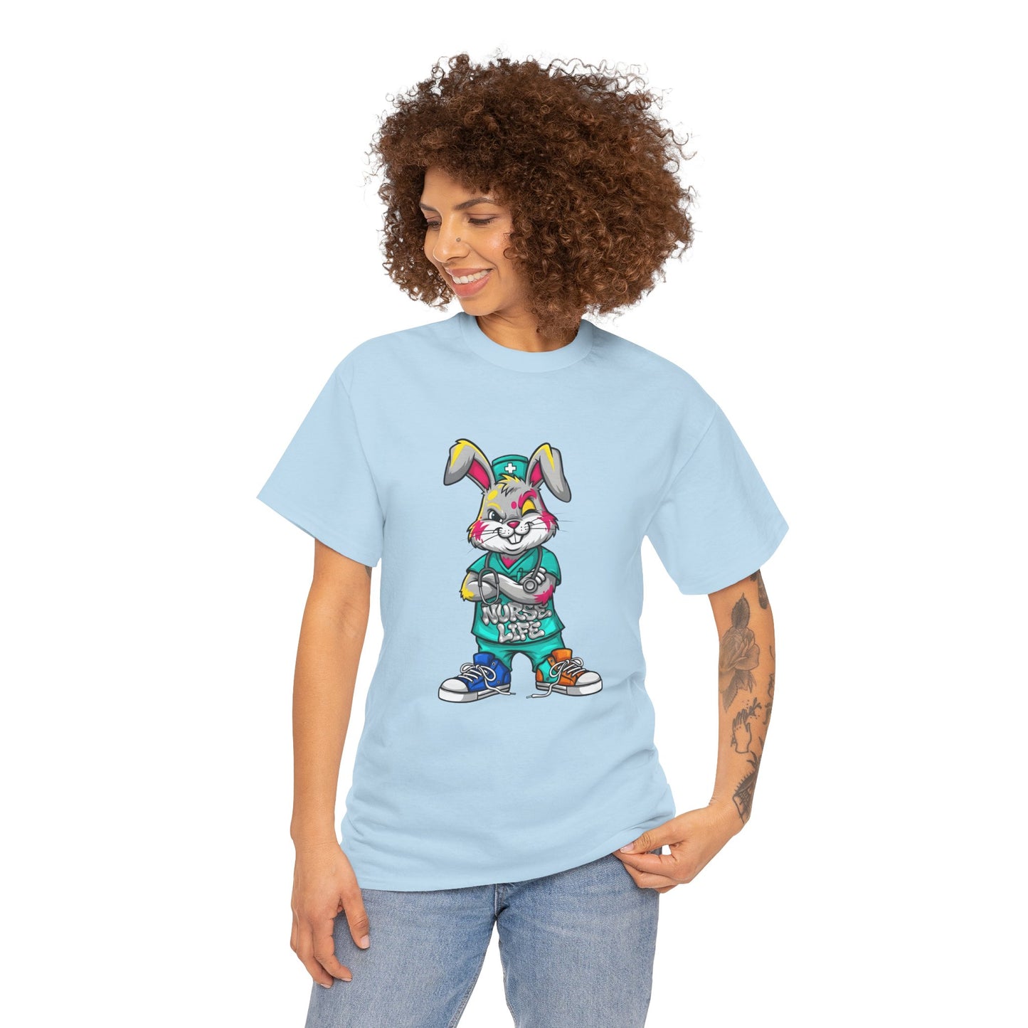 Easter Street Bunny T‑Shirt — Cool Graphic Bunny with "Always Be Kind" Tee