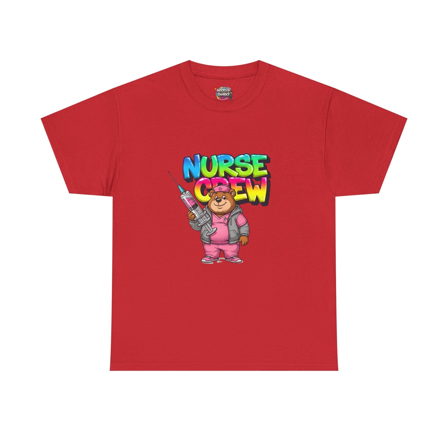 Nurse Crew T-Shirt — Cute Cartoon Nurse Bear Graphic Tee