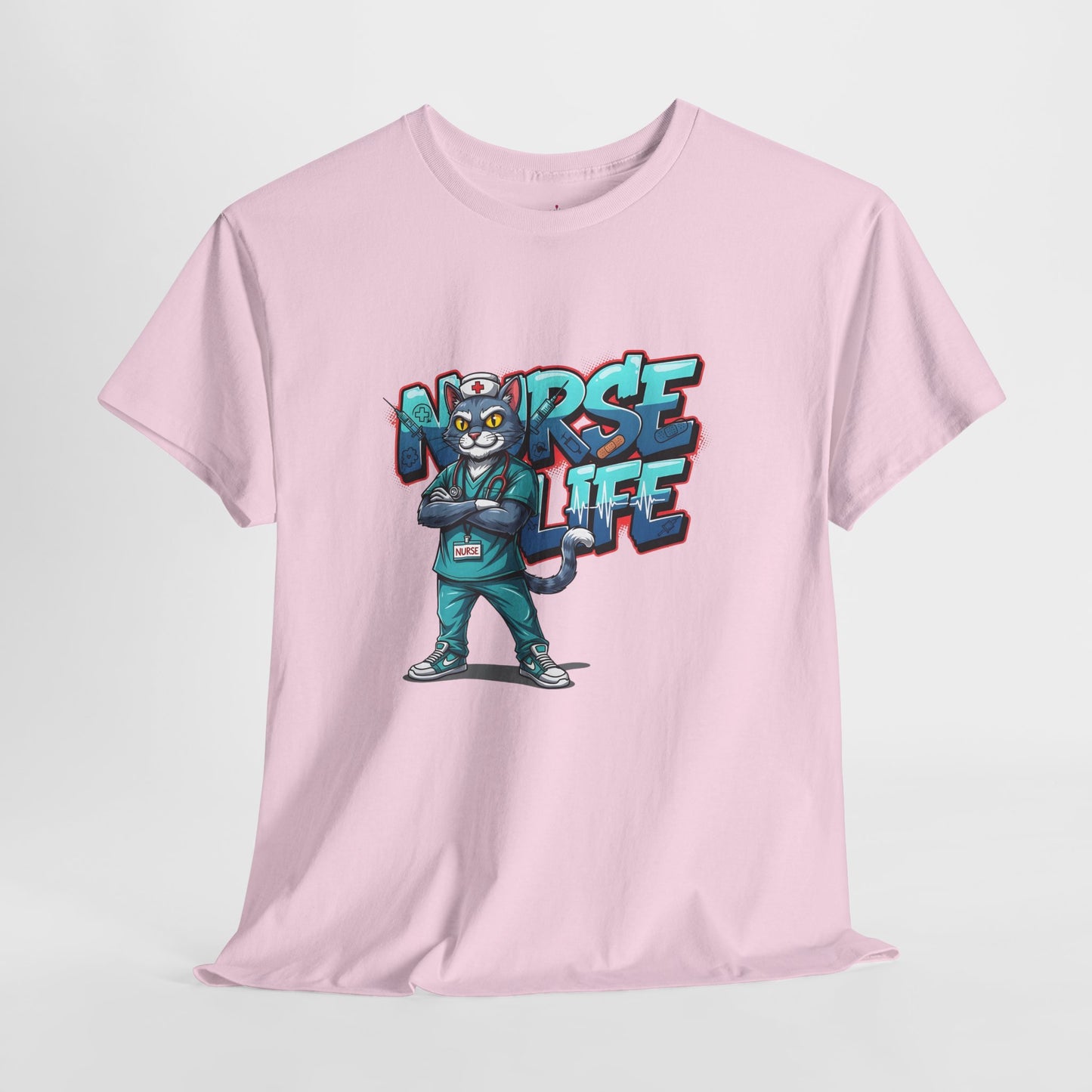 Unisex Nurse Life Graphic Tee — Cool Cartoon Nurse Design