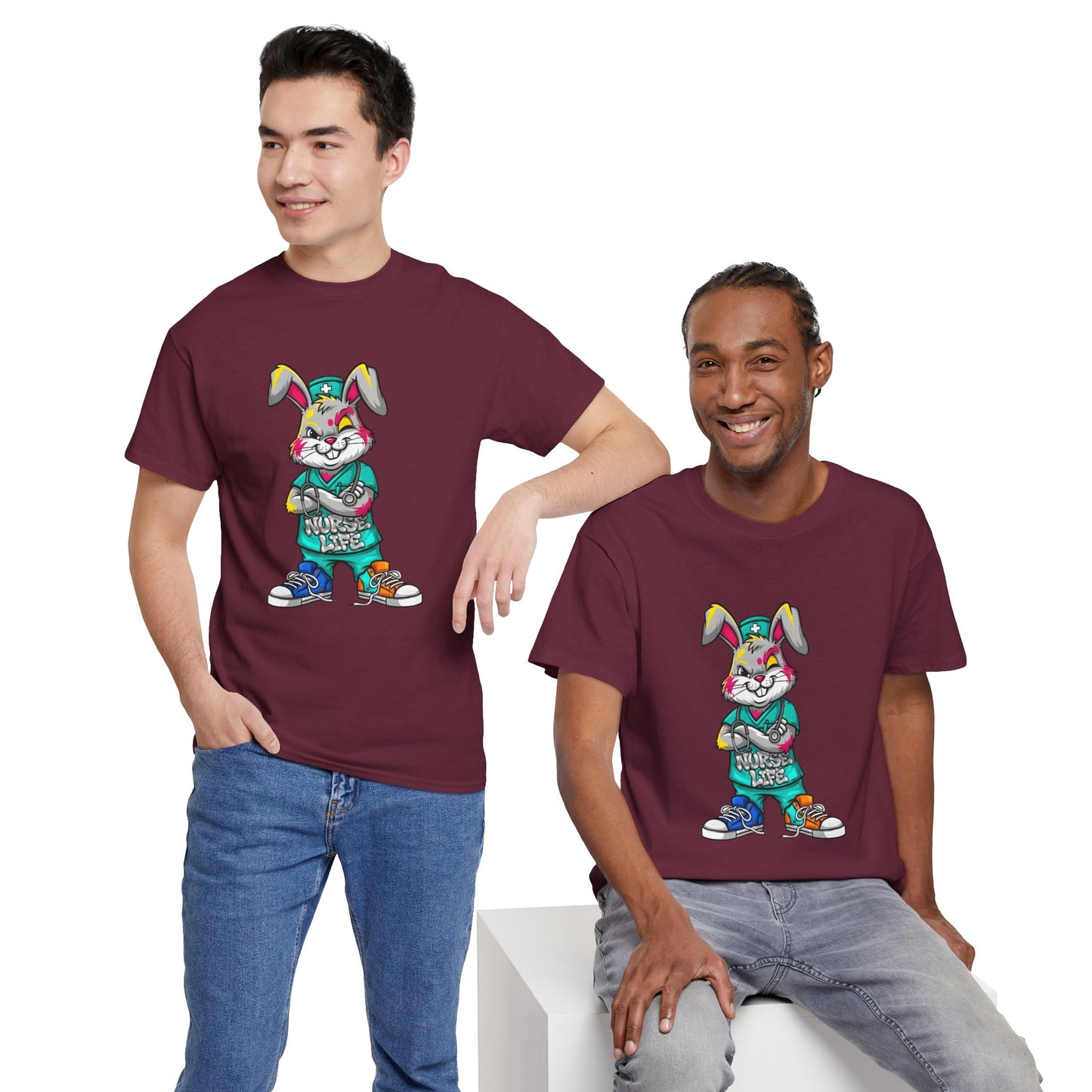 Easter Street Bunny T‑Shirt — Cool Graphic Bunny with "Always Be Kind" Tee