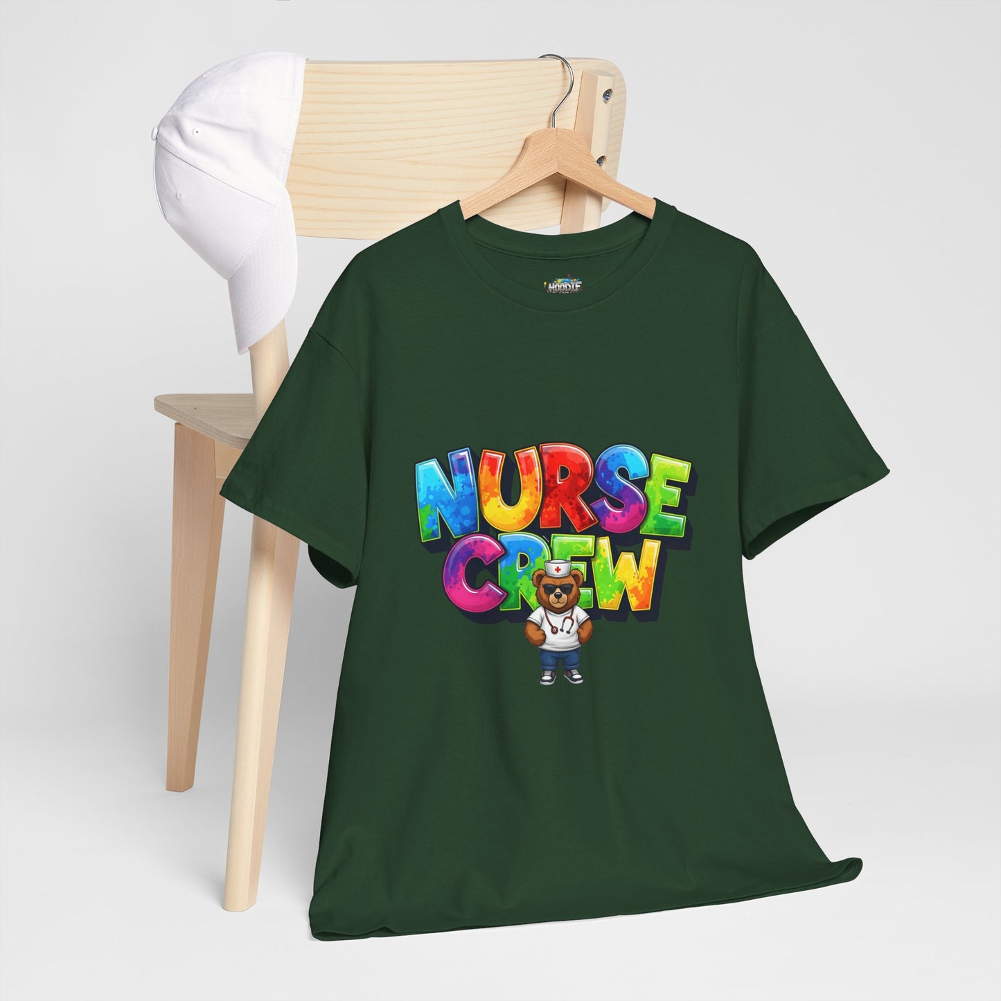 Nurse Crew Graphic Tee — Colorful Cartoon Nurse Appreciation Shirt