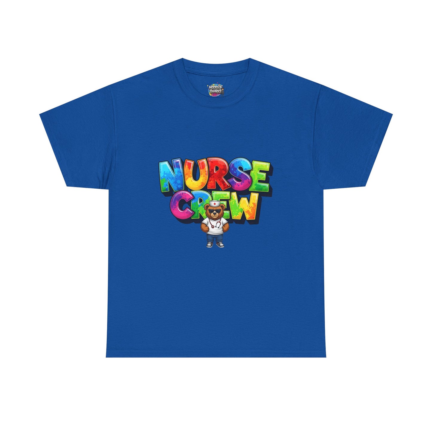 Nurse Crew Graphic Tee — Colorful Cartoon Nurse Appreciation Shirt