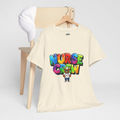 Nurse Crew Graphic Tee — Colorful Cartoon Nurse Appreciation Shirt