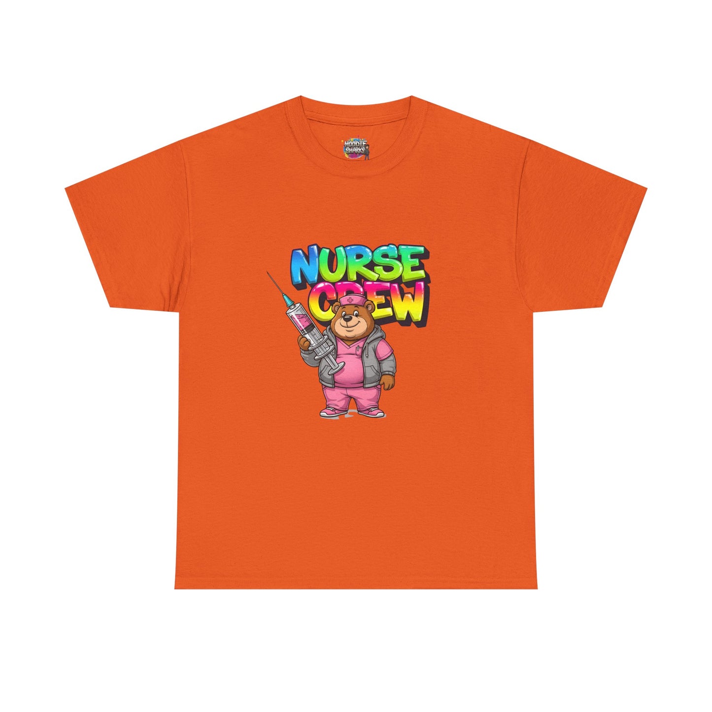 Nurse Crew T-Shirt — Cute Cartoon Nurse Bear Graphic Tee