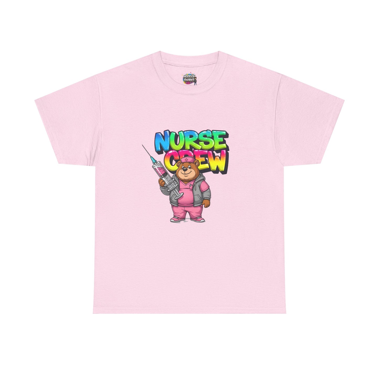 Nurse Crew T-Shirt — Cute Cartoon Nurse Bear Graphic Tee
